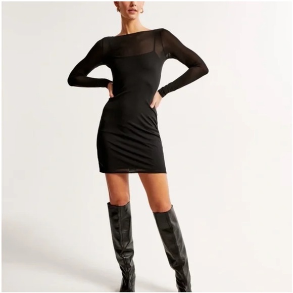 Abercrombie & Fitch Black Mini Dress - Picture 5 of 16
